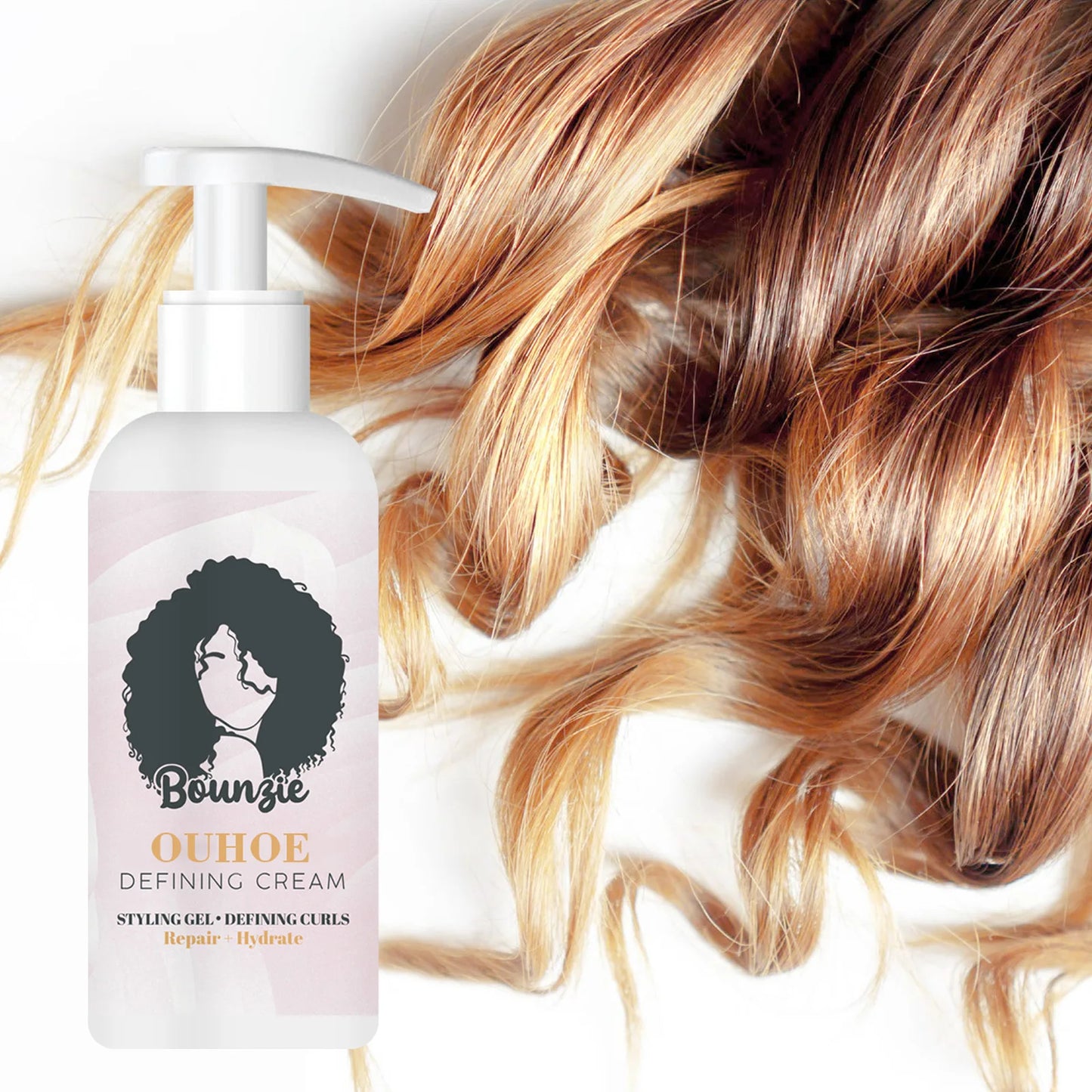 Hair Curling Cream Styling Sculpting Frizzy Wavy Boost Elastin Volumizing Fluffy Thickening Nourishing Enhance Hair Define Cream