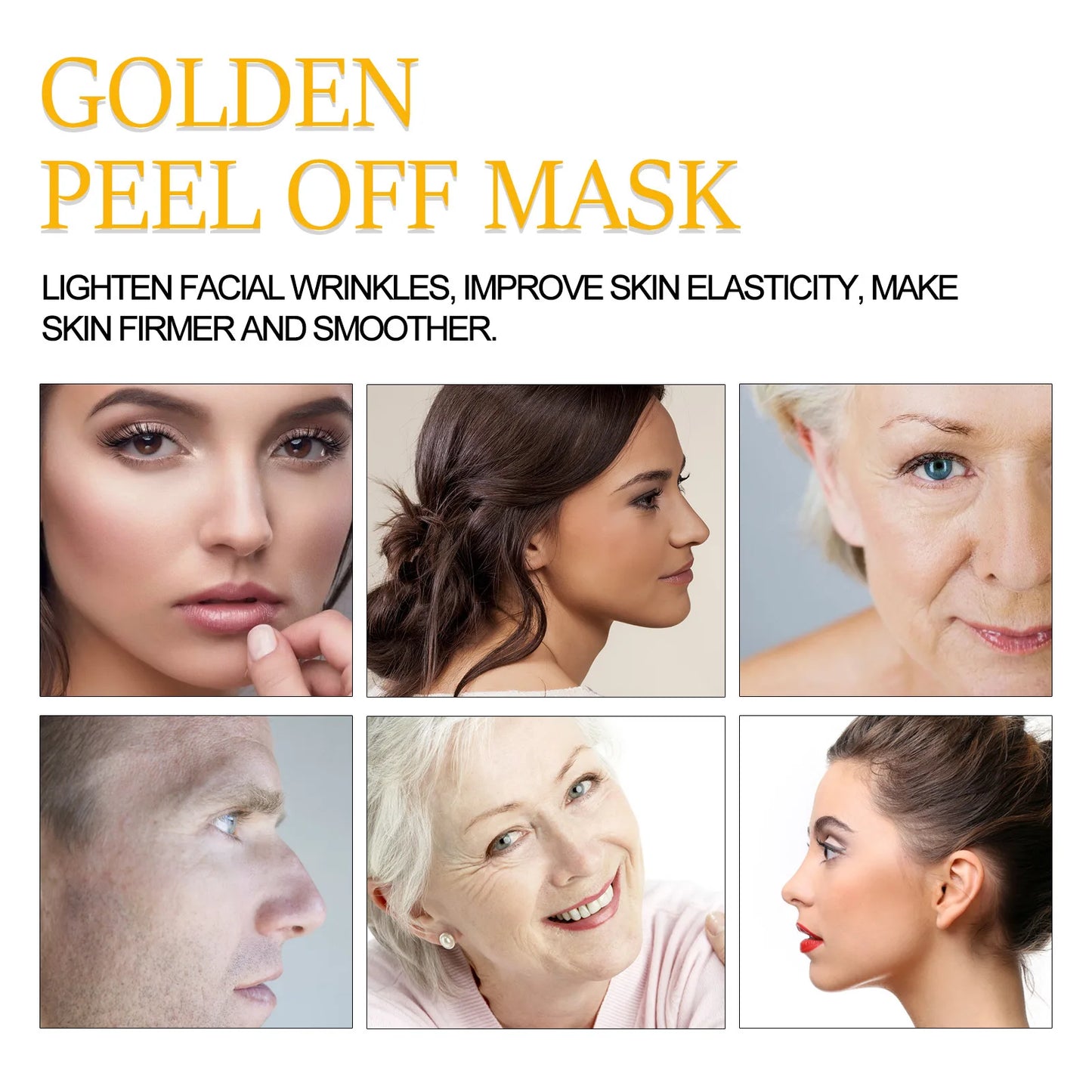 Golden Peel off Mask 98% Remove Blackhead Acne anti Wrinkle Lifting Firming Oil Control Cleansing Pores Shrinking Face Skin Care