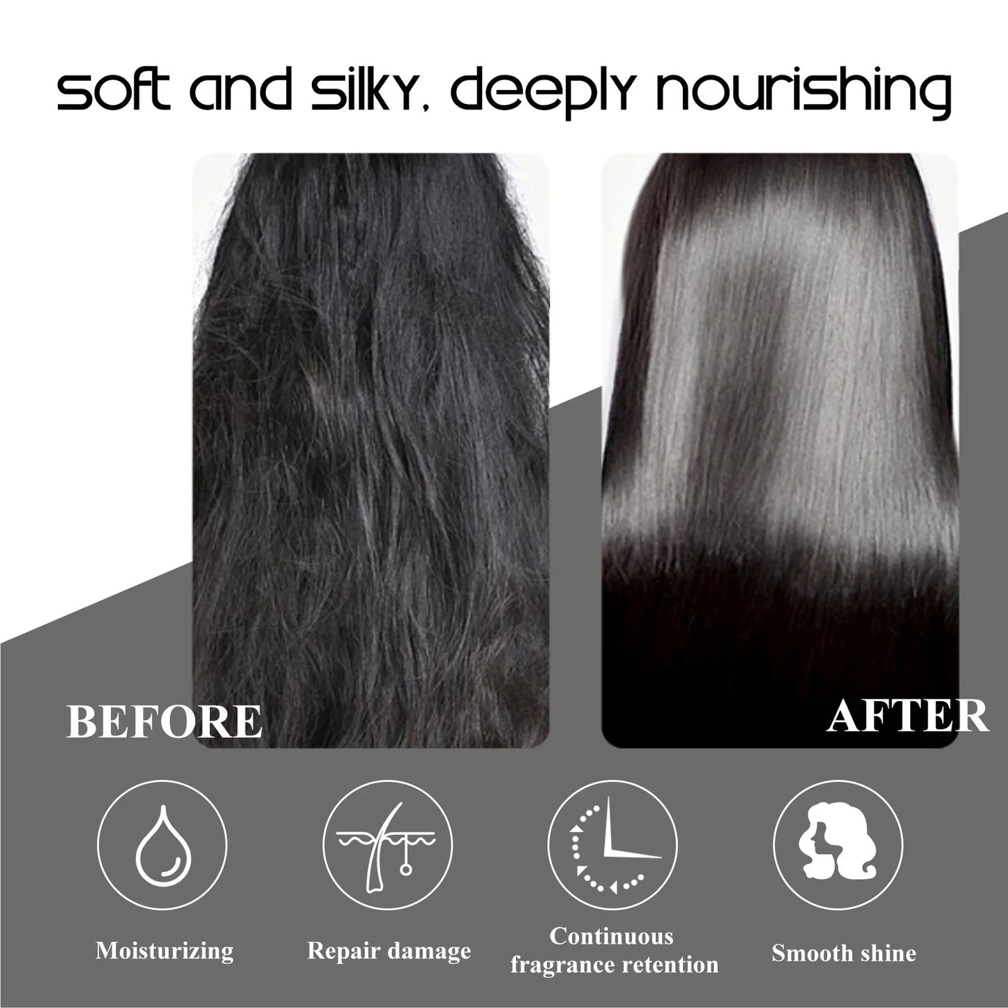 Collagen Hair Mask Keratin Treatment Straightening Repair Dry Frizzy Hair Deeply Moisturize Smoothing Soft Magic Hair Care Mask