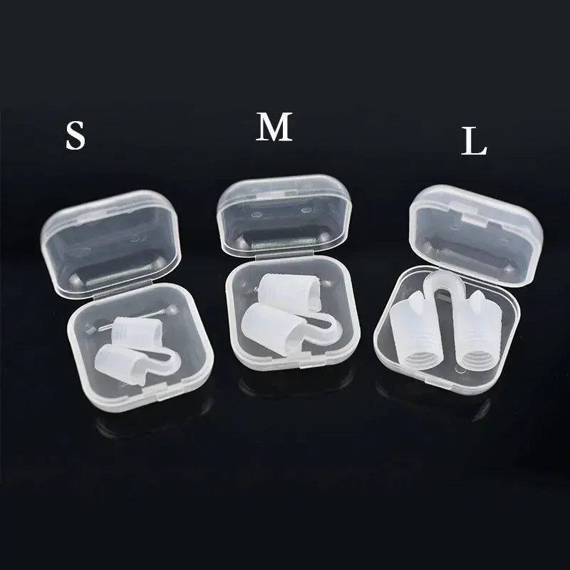 Anti Snoring Nasal Dilator Silicone Mini Sleep Aid Relieves Smooth Nasal Passage Breathing Ventilates Nasal Clip Health Device