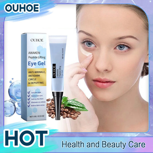 Awaken Peptide Lifting Eye Gel Fade Fine Line Lighten Dark Circles anti Puffiness Eye Bag Remover Firming Moisturizing Eye Cream