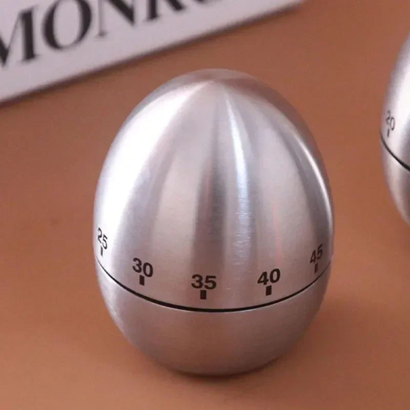 Countdown Cooking Tool Stainless Steel Egg Timer, Kitchen Timer Mechanical Alarm Clock, Generally Used in the Kitchen