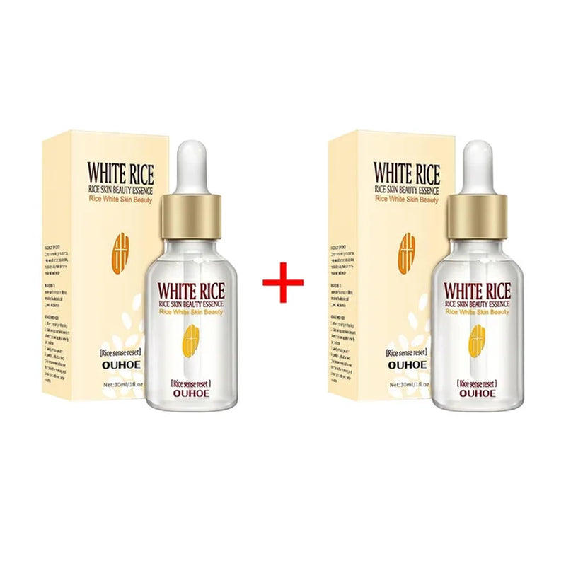 White Rice Whitening Serum Cream anti Wrinkle Aging Remove Fine Lines Shrinking Pores Moisturizing Acne Treatment Face Skin Care