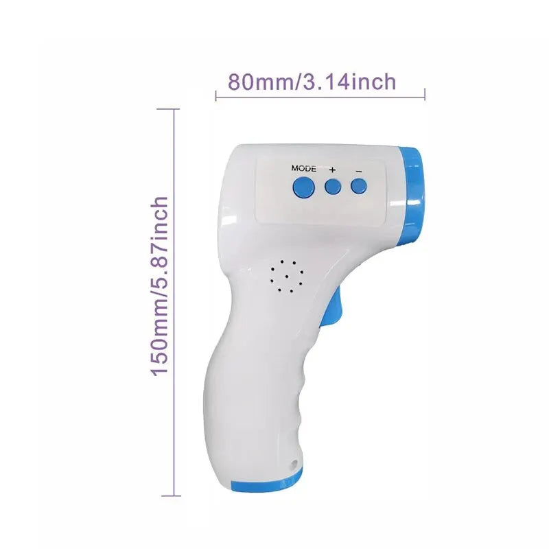 Digital Infrared Thermometer for Baby Kid Adult 1 Second Non Contacted Forehead 3 Color Backlight Laser Fever Temperature Gun