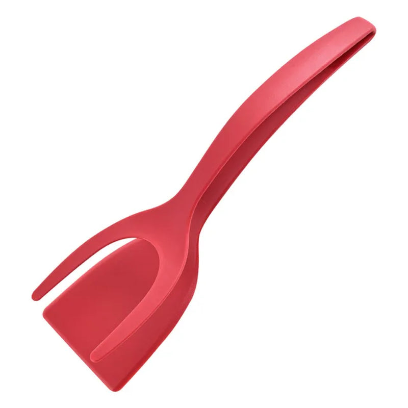 2 in 1 Shovel Clip Silicone Grip Flip Tongs Egg Steak Spatula Tongs Clamp Pancake Fried Turners Cooking Tool Kitchen Accessories