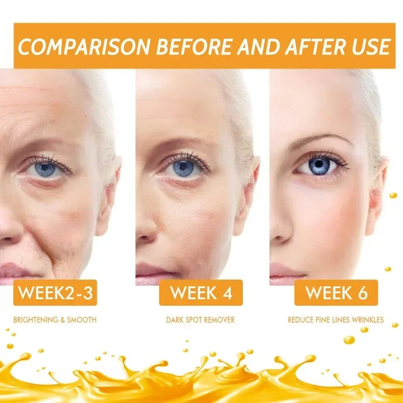 Vitamin C Essence Remove Wrinkle Firming Fade Fine Lines Anti-Aging Moisturizing Brighten Whitening Skin Care Facial Serum Oil