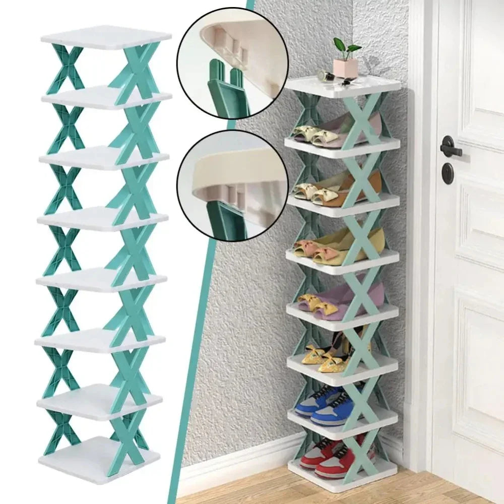 Shoes Racks Storage Organizer Detachable Shoe Racks Saves Family Household Rack Multi Layer Simple Shoes Shelf Color Cabinet