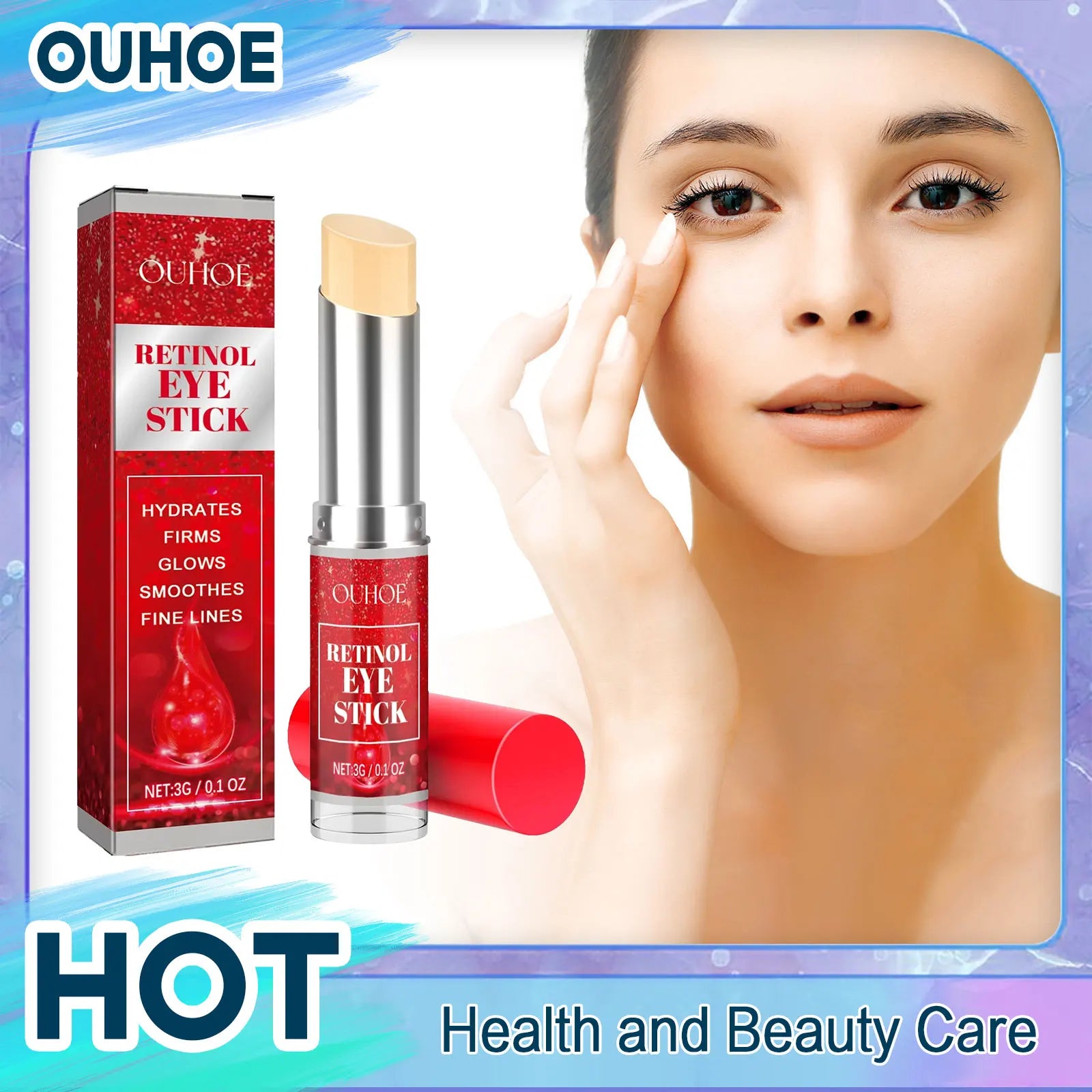 Anti Wrinkle Eye Cream Retinol Stick Lighten Puffy Dark Circles Bag Remover Lift Whitening Moisturizing Repair Eye Beauty Health