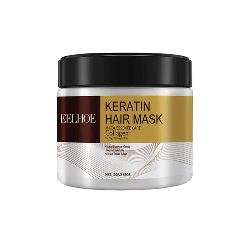 Natural Protein Hair Mask Repair Dry Hair Improve Frizz Baking Cream Smooth Hair Essential Oil Hair Mask