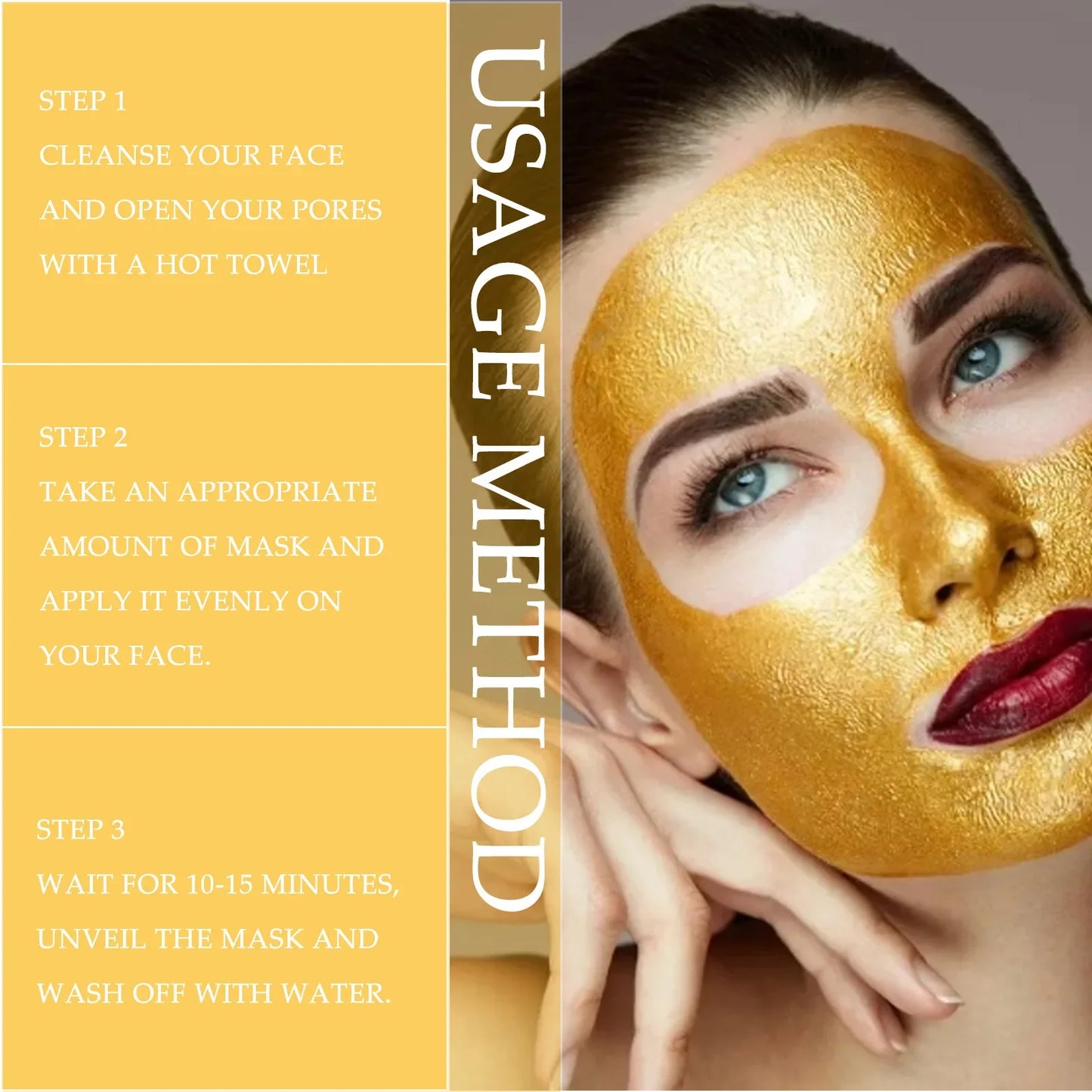 Golden Peel off Mask 98% Remove Blackhead Acne anti Wrinkle Lifting Firming Oil Control Cleansing Pores Shrinking Face Skin Care